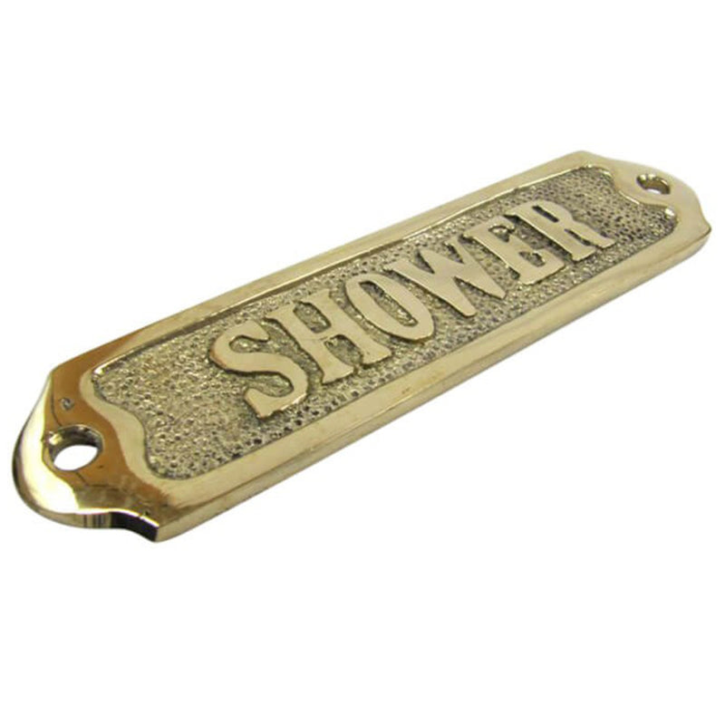 BR 9019 - Brass Sign "SHOWER" 5.125"