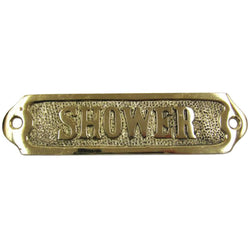 BR 9019 - Brass Sign "SHOWER" 5.125"