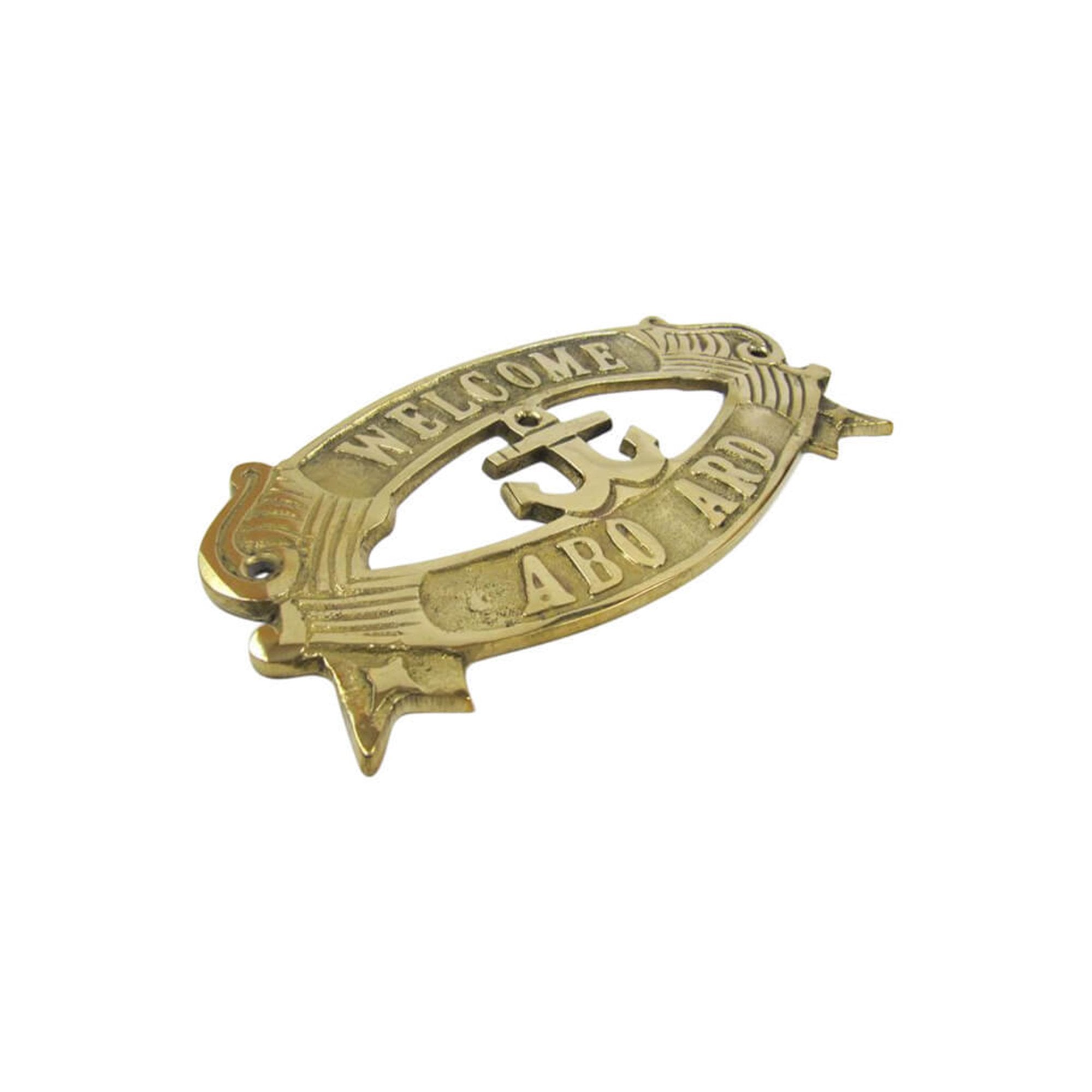 BR 9022 - Brass Sign "WELCOME ABOARD"