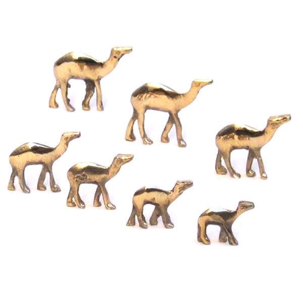 BR 9826 - Solid Brass Mini Camel Set/7