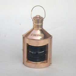 CO 1527 - Copper Ship Light (Red) with Oil Lamp, Port