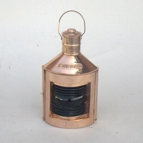 CO 1527 - Copper Ship Light (Red) with Oil Lamp, Port