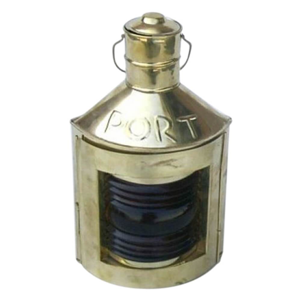 BR 1527 - Ship Lantern with Oil Lamp, Red 12"