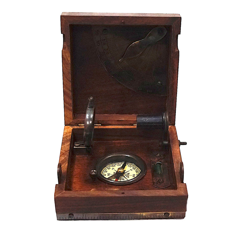 SH 23360 - Marine Box: Telescope, Compass, Spirit Level, Alidade, Clinometer w/ lock