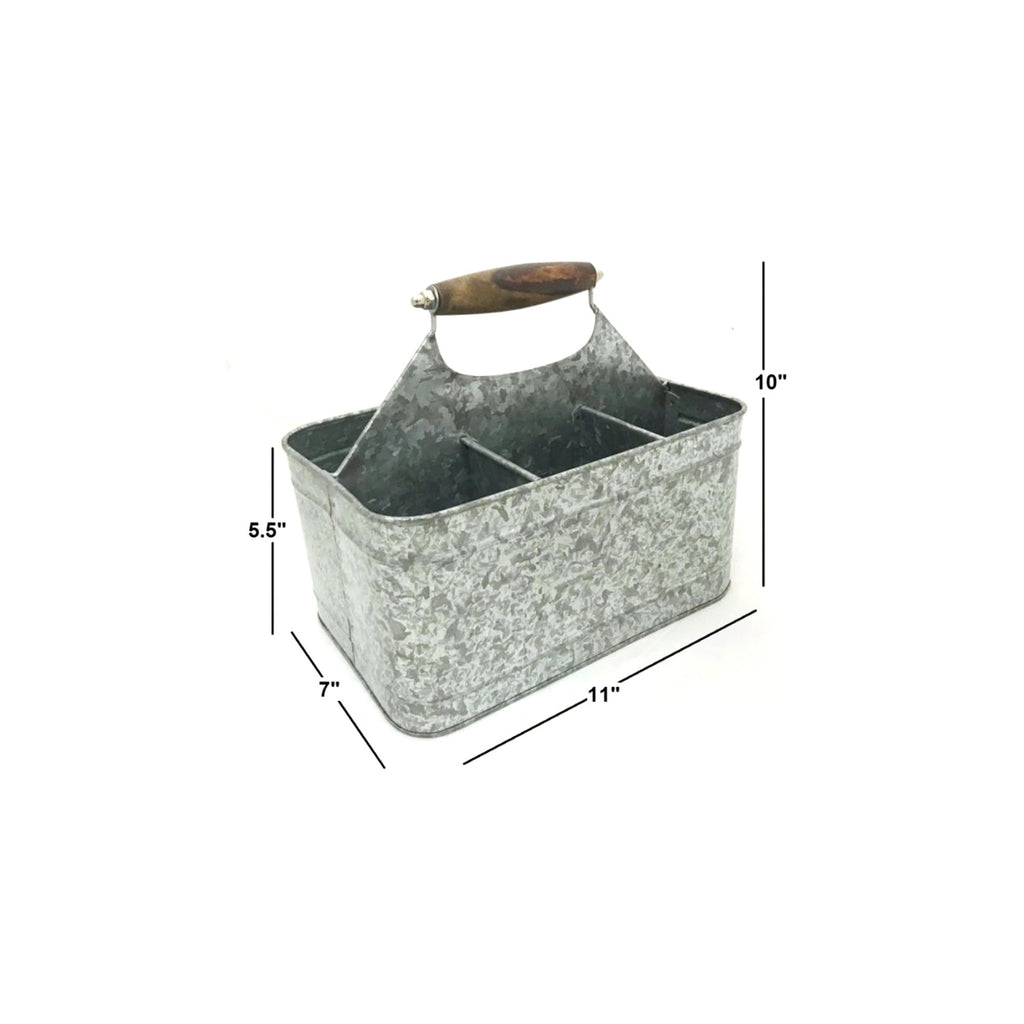 IR 16164 - Galvanized Metal Carry All Serve Ware