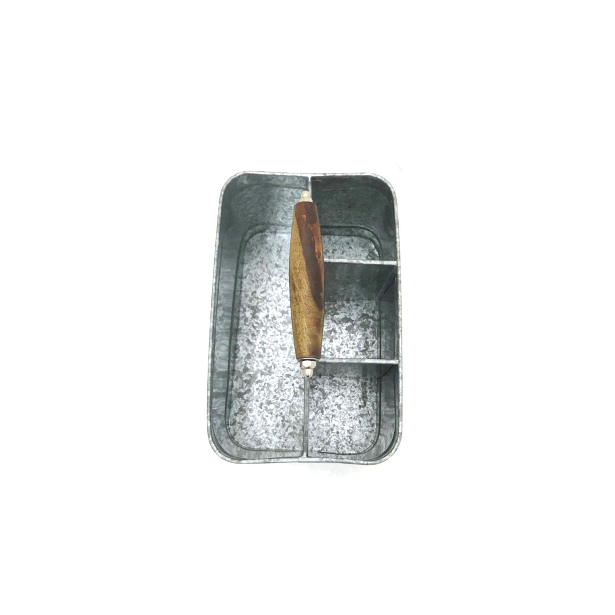 IR 16164 - Galvanized Metal Carry All Serve Ware