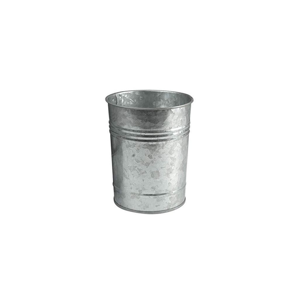 IR 14161 - Picnic Caddy & Planter Set, Galvanized Pots with tray St/4