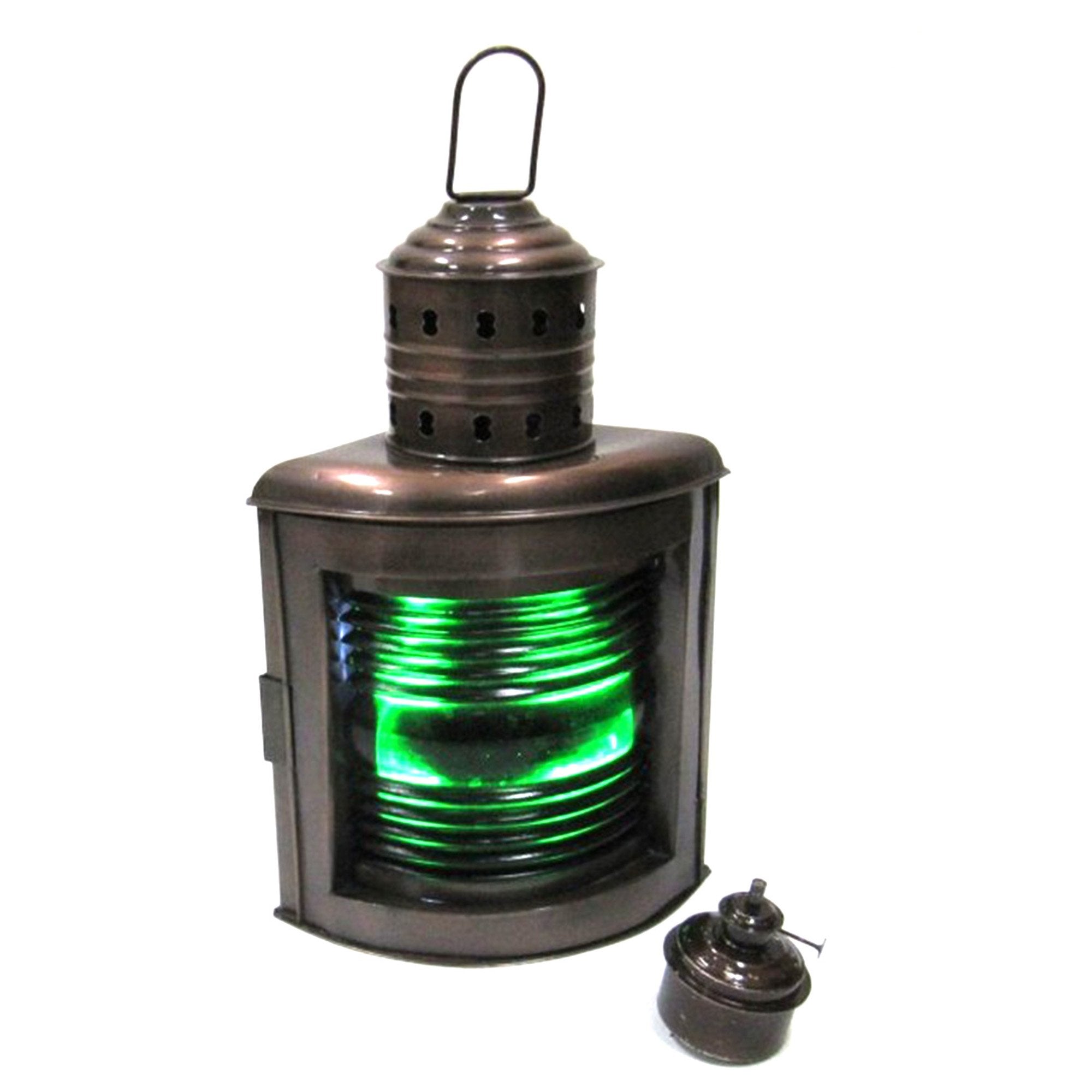 IR 1528 - Large Ship Light, Red "Port" Oil Lamp