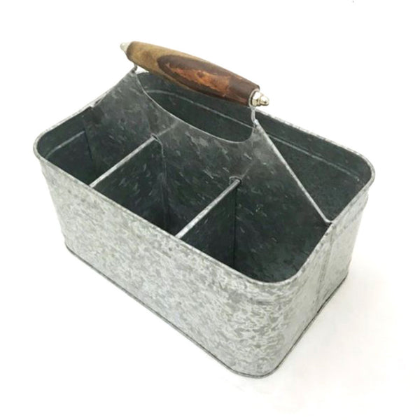 Galvanized Metal Carry All Serve Ware