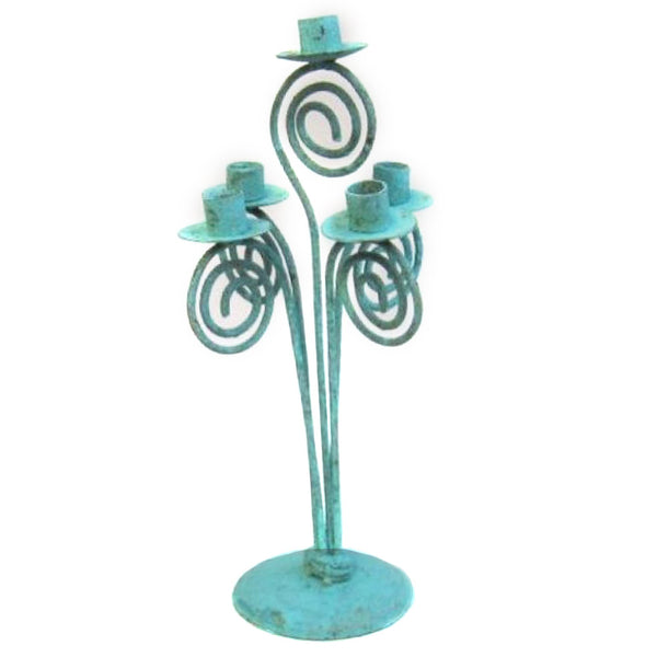 IR 2271 - Candle Holder, Iron Patina 16", 5 Light