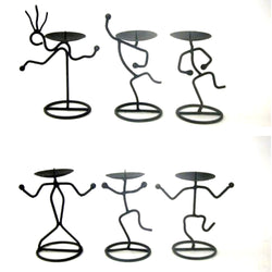 IR 2279 - Iron Candle Holder Set Figures