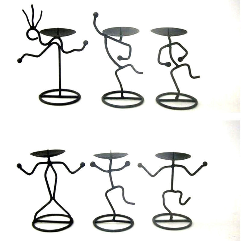 IR 2279 - Iron Candle Holder Set Figures