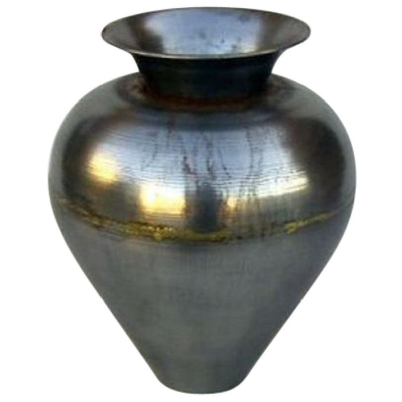 Metallic Iron Vase, Cone 11.5"