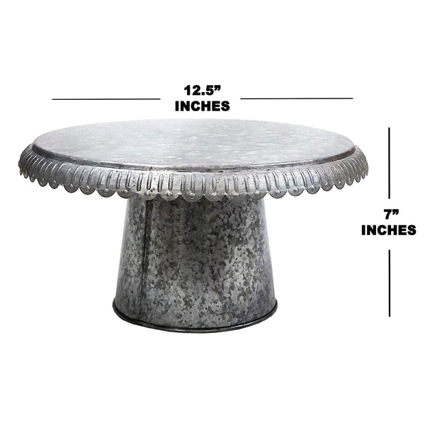 IR 4183 - Galvanized Cake Stand - Disc