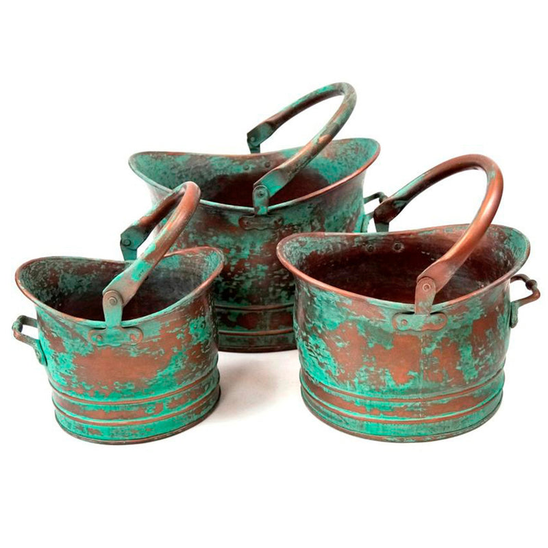 IR 4373 - Rustic Metal Planter Set/3