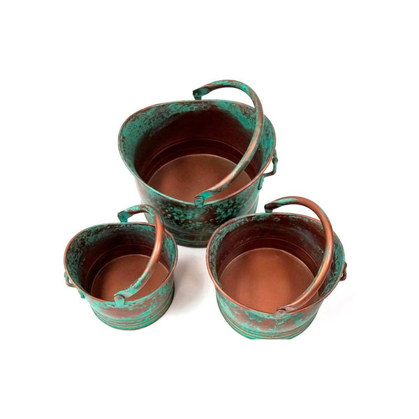 IR 4373 - Rustic Metal Planter Set/3