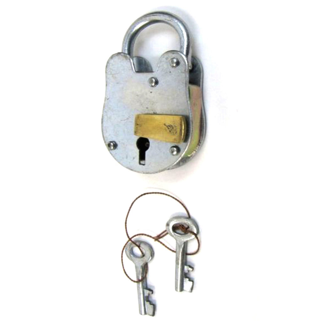 IR 8010AJ - Iron Padlock With Brass Key Cover, Comes With 2 Keys