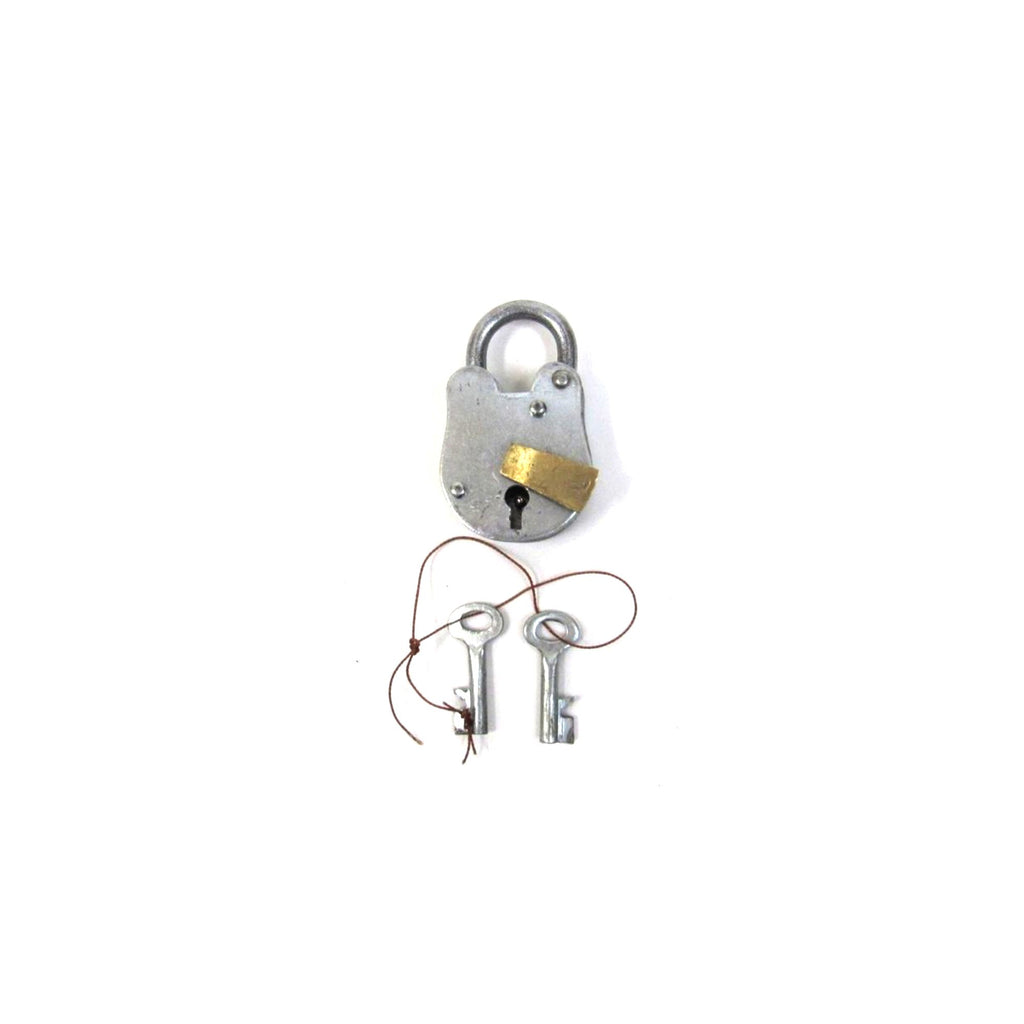 IR 8010AJ - Iron Padlock With Brass Key Cover, Comes With 2 Keys