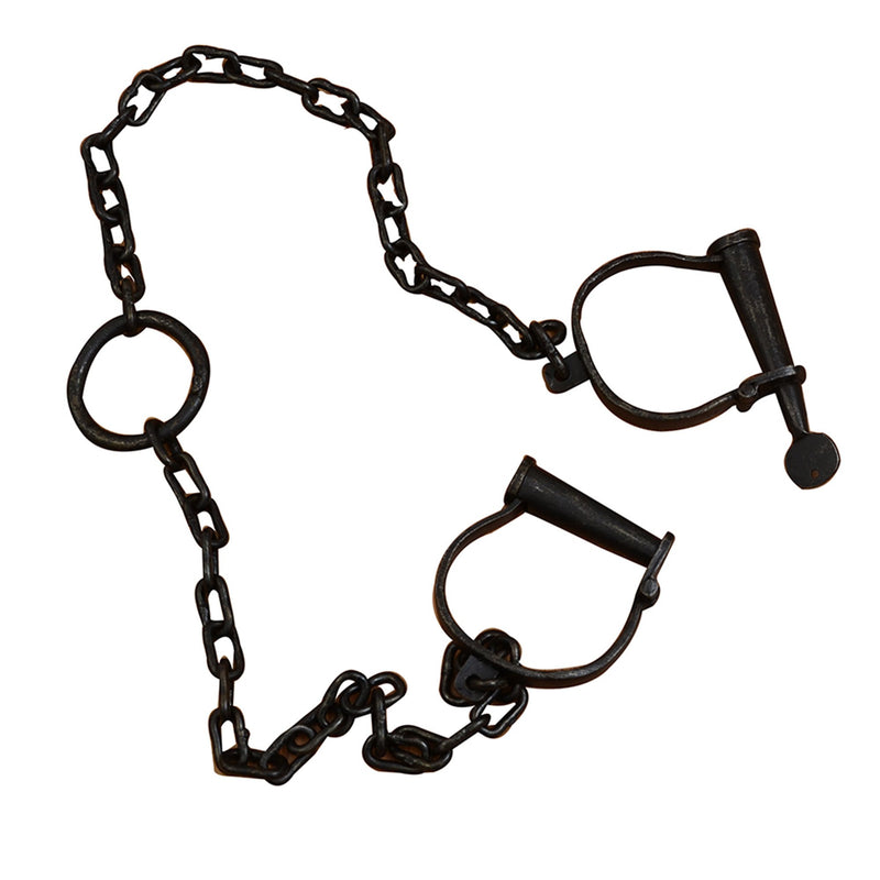 IR 80117 - Iron Locking Hand / Leg Cuffs With Chain