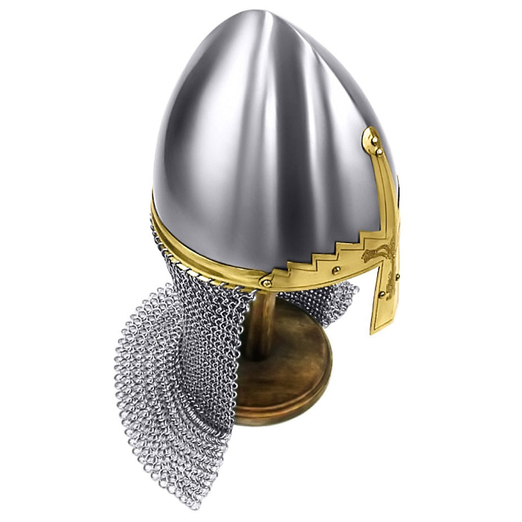 IR 80427 - Norman Nasal Helmet w/ Chainmail