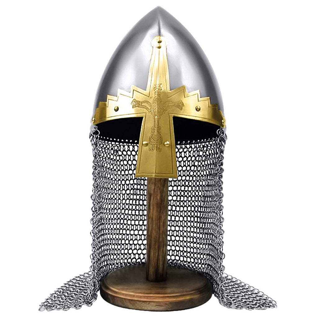 IR 80427 - Norman Nasal Helmet w/ Chainmail