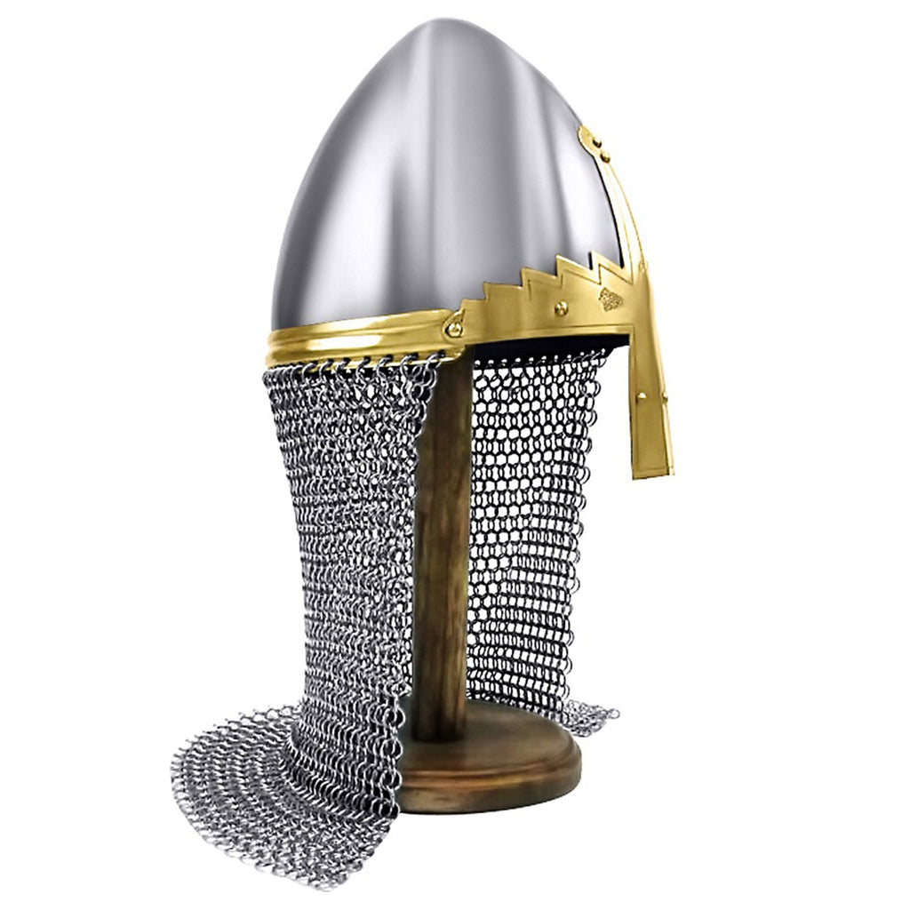 IR 80427 - Norman Nasal Helmet w/ Chainmail
