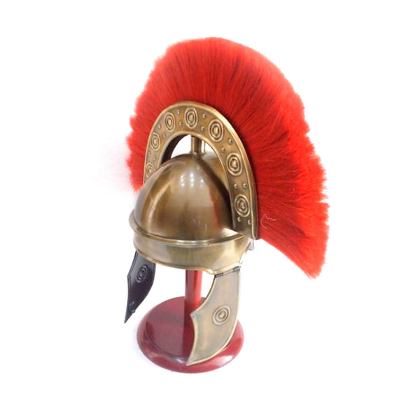 IR 80553A - Ancient HBO Rome Armor Helmet With Plume