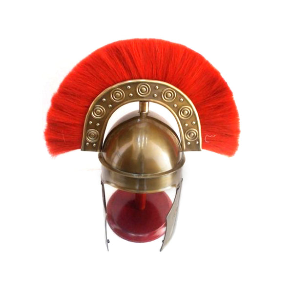 IR 80553A - Ancient HBO Rome Armor Helmet With Plume