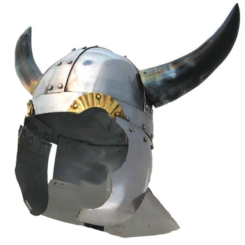 IR 80581 - Armor Helmet Viking Horned w/ Side & Rear Guards