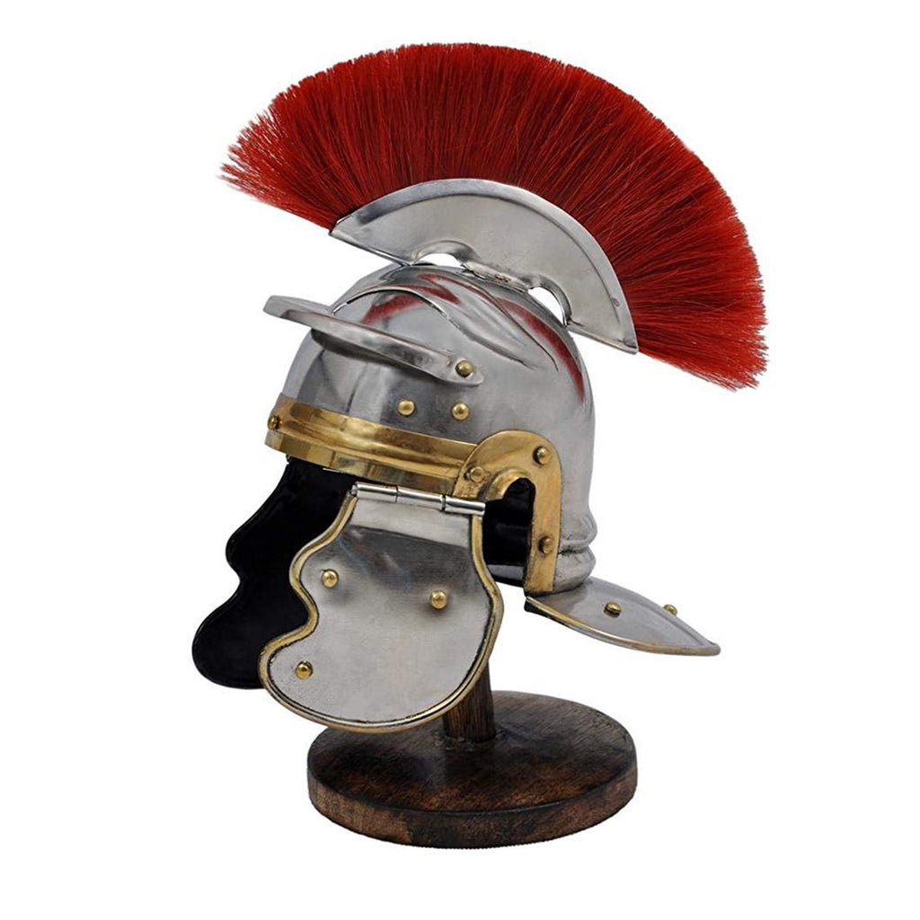 IR 80641G - Mini Roman Helmet With Plume