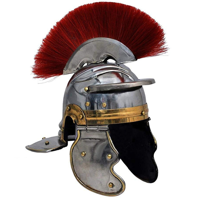 IR 80641G - Mini Roman Helmet With Plume