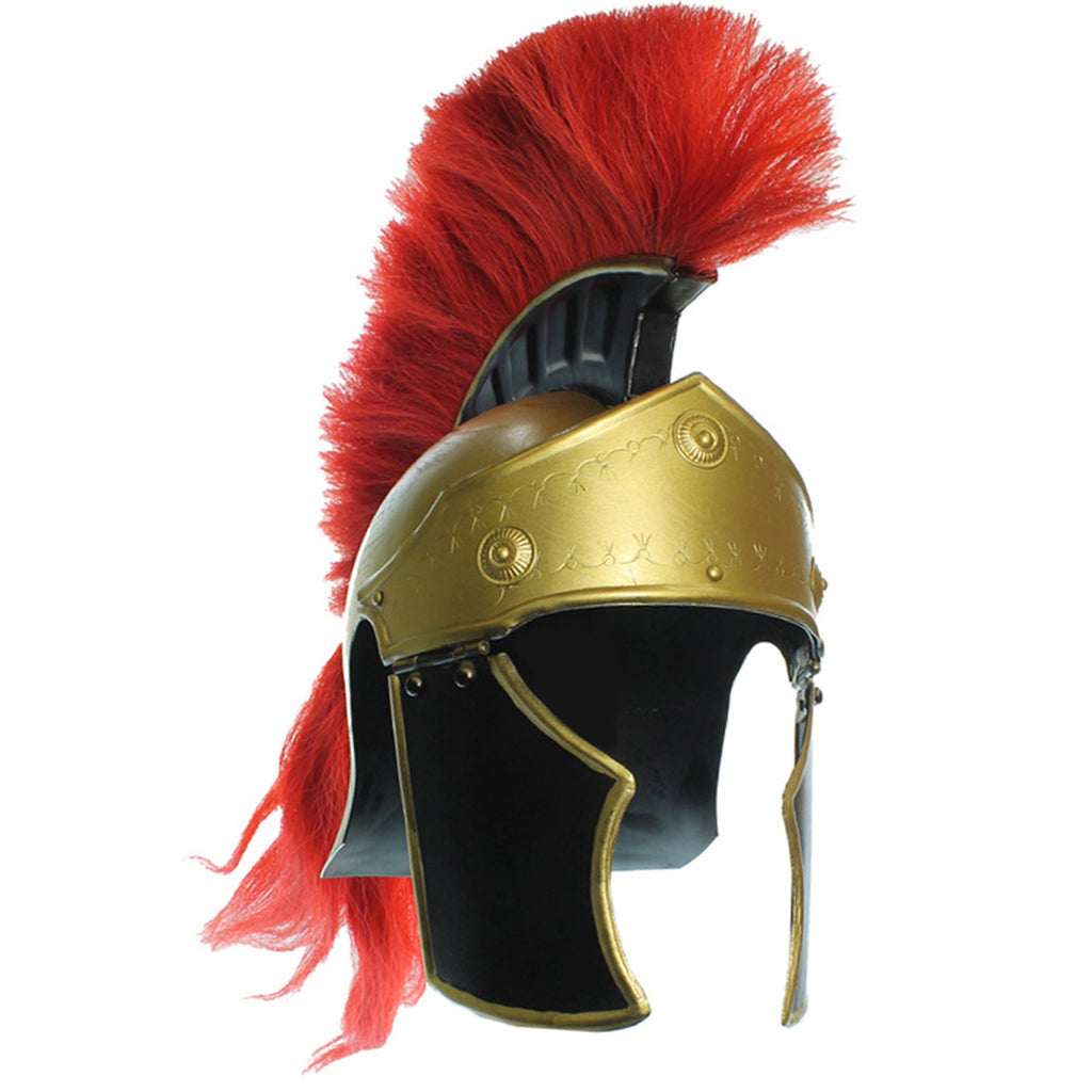 IR 80650 - Greco Roman Helmet Red Plume