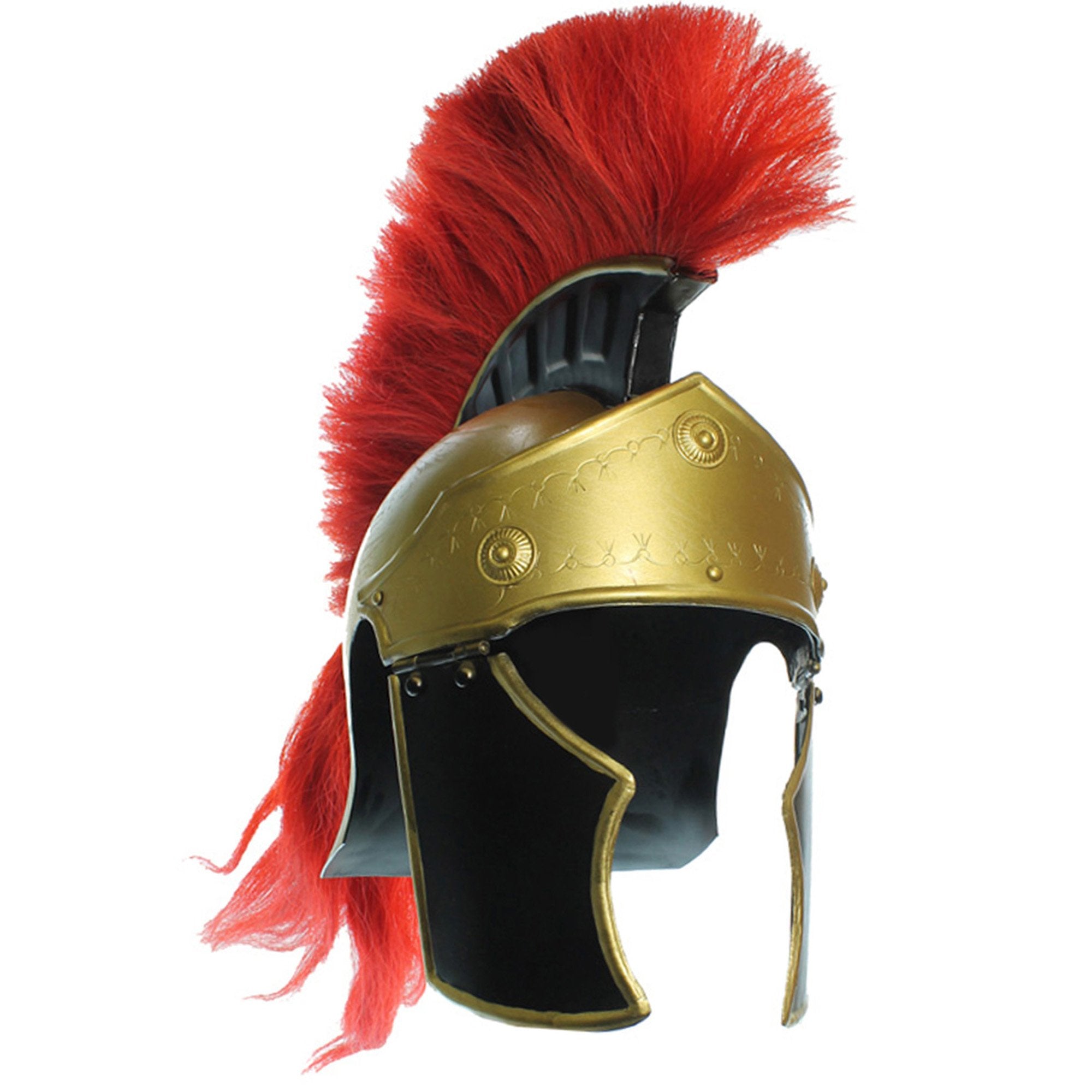 IR 80650 - Greco Roman Helmet Red Plume