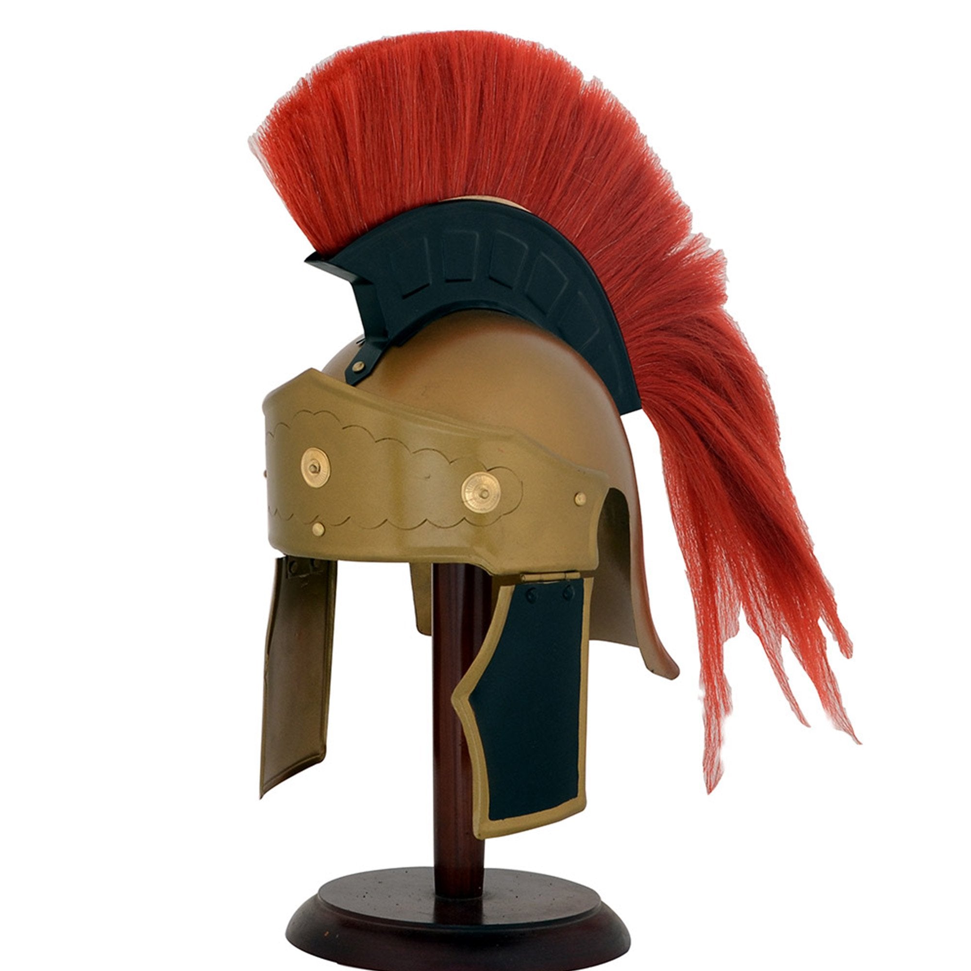 IR 80650 - Greco Roman Helmet Red Plume