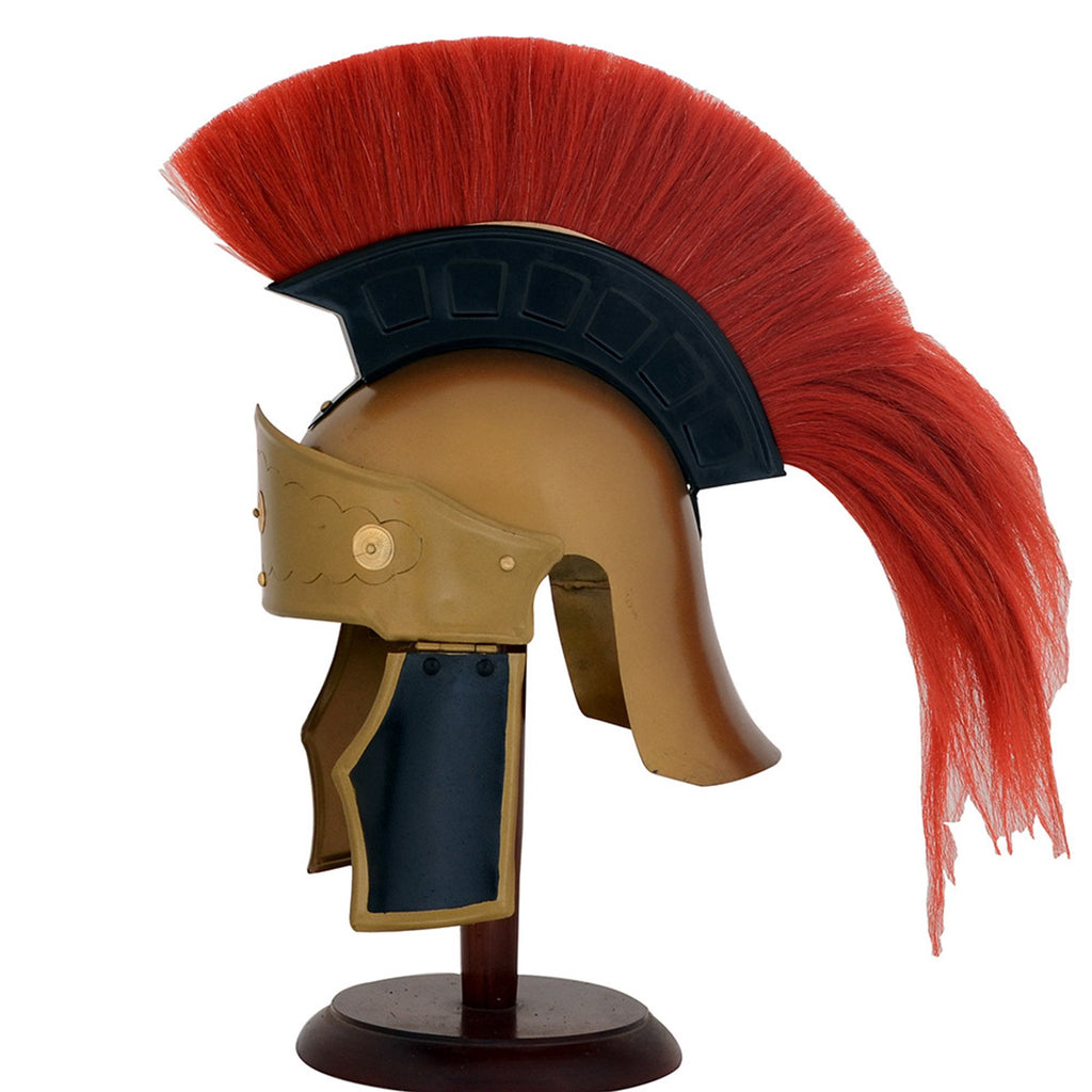 IR 80650 - Greco Roman Helmet Red Plume