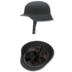 WW1 Replica Helmet M16, Faux Leather Lined, Adjustable Chin Strap