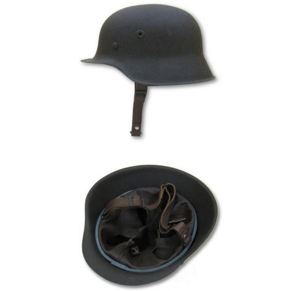 IR 806801 - WW1 Replica Helmet M16, Faux Leather Lined, Adjustable Chin Strap