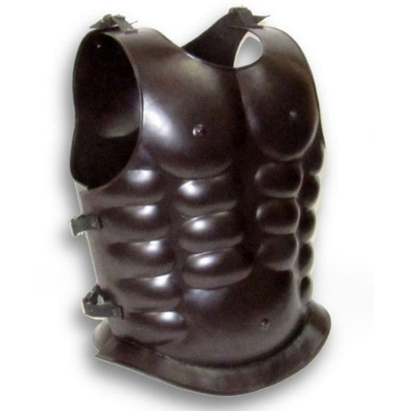 IR 80704D - Steel Breast Plate Muscle Armor Dark Brown Finish