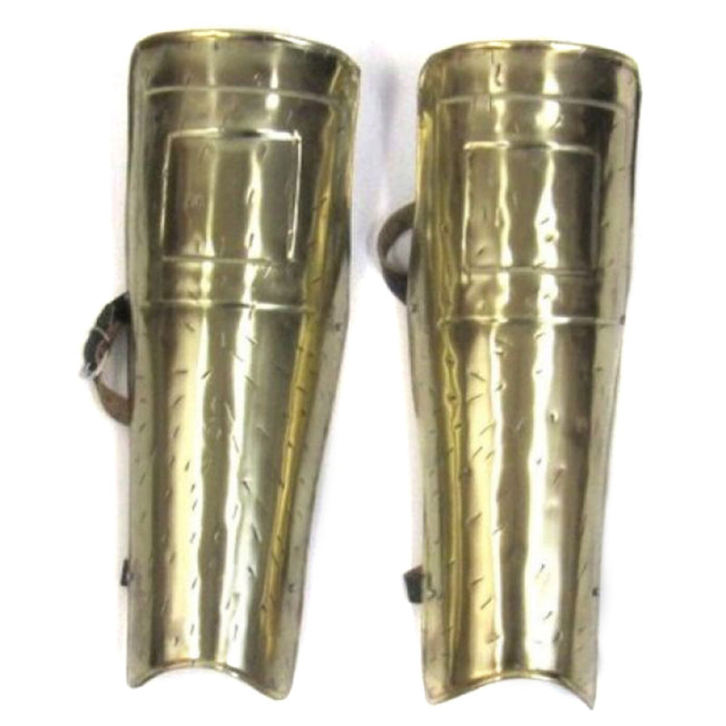 IR 80742 - Spartan Greaves Set - Brass Antique