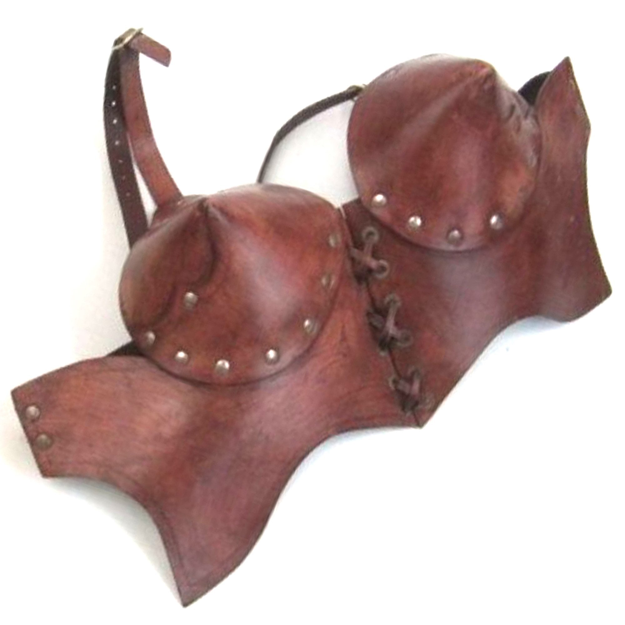 IR 807624 - Faux Leather Bra Brown (L-20909)