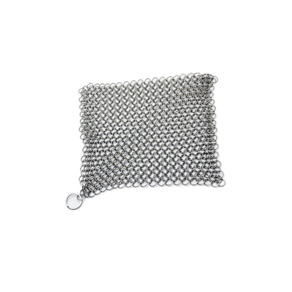 IR 80815 - Stainless Steel Chainmail Scrubber (Cast Iron Cleaner) 8" X 6"