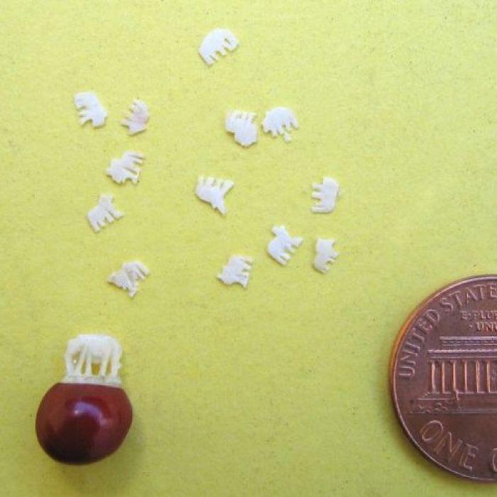 IV 12 - Micro Zoo - 12 Animal inside Bean Box