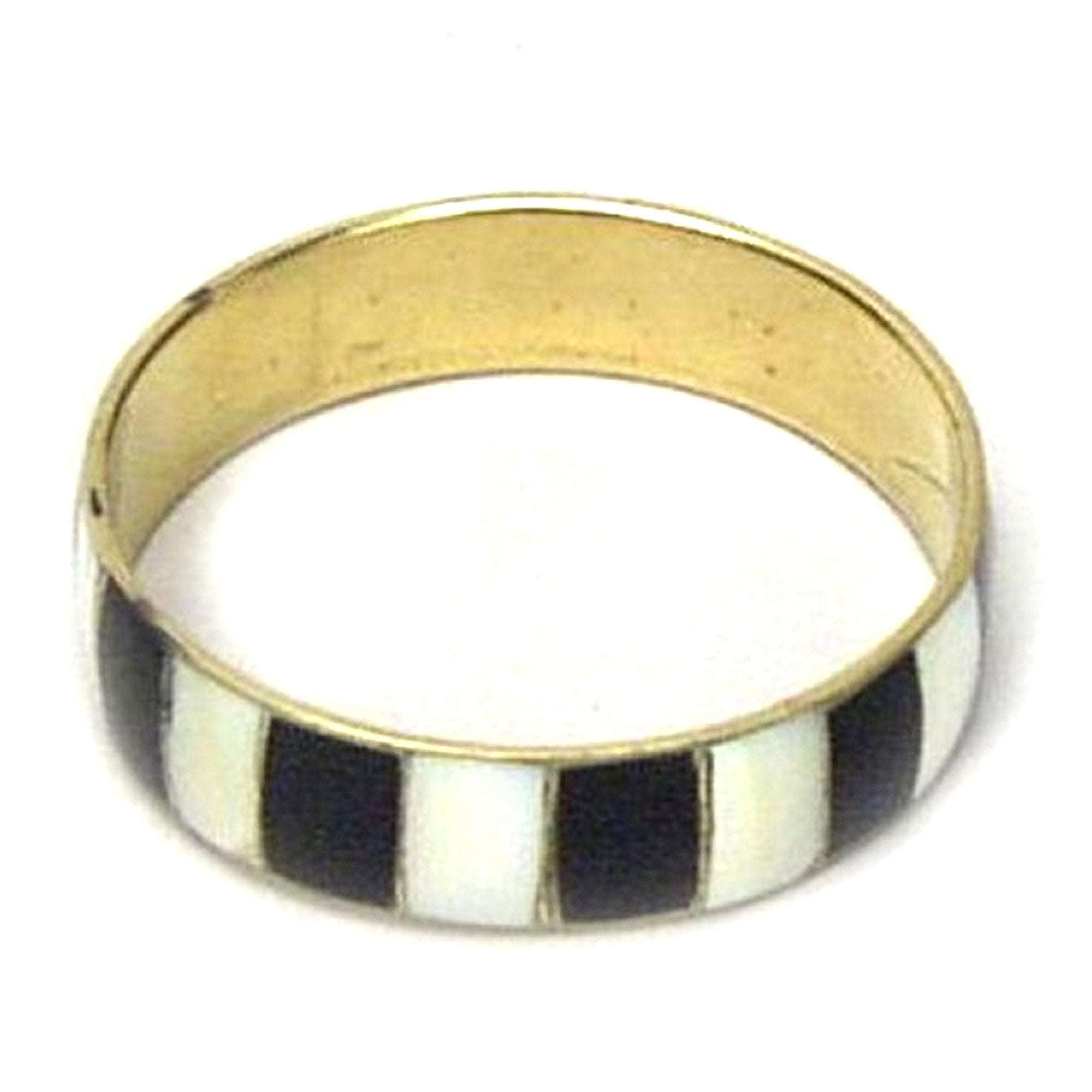 JR 333 - Bracelet, Mop/Horn/Br Line