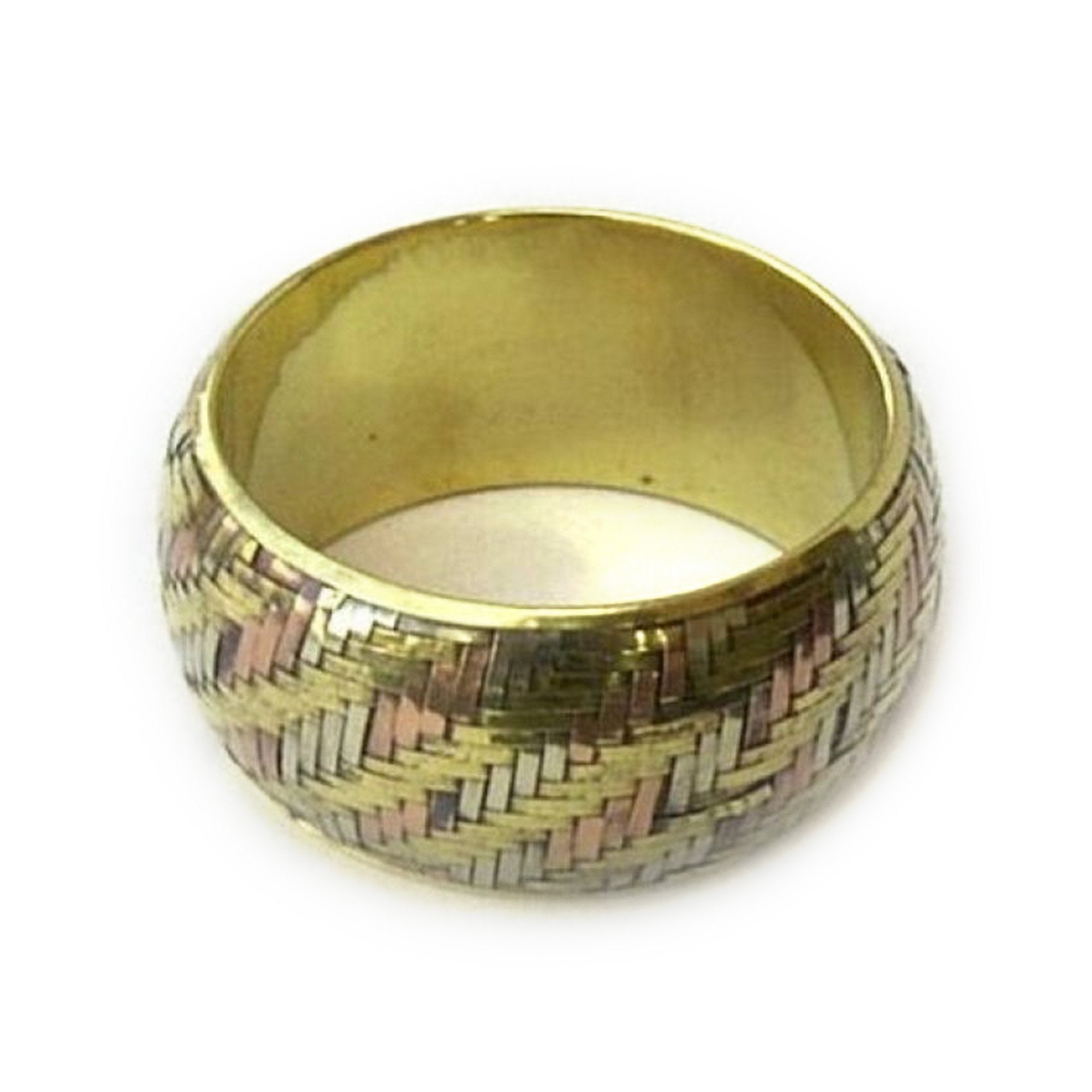 JR 355 - Bracelet, Interweave Brass & Copper