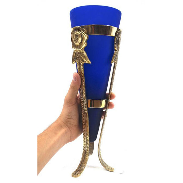 MR 21072 - Tall Votive w/ brass