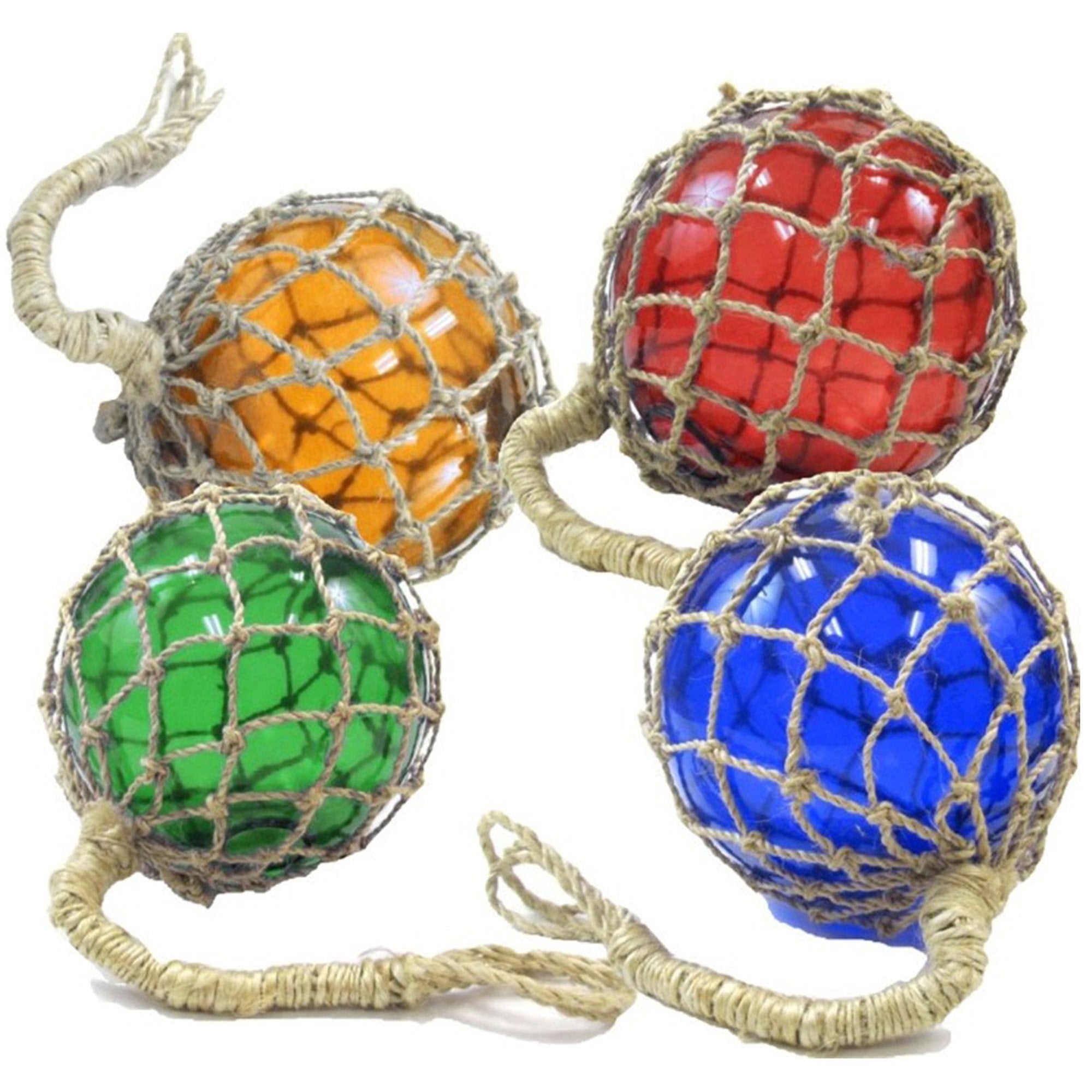 MR 4801 - Colored Glass Fishing Float Assorted Colors 8"