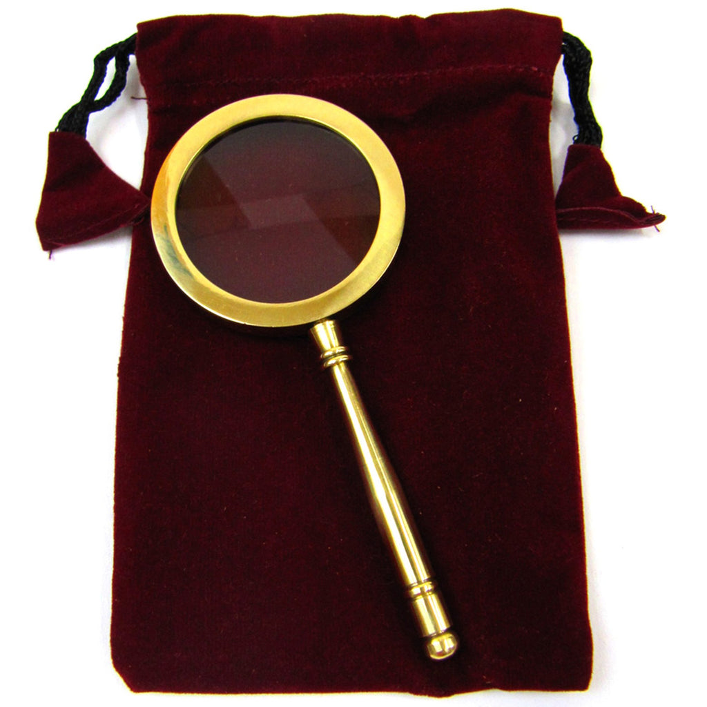 MR 4810A - Magnifying Glass 5" w/ Velvet Pouch