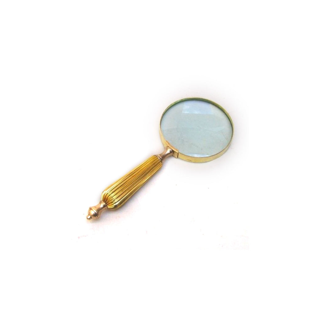 MR 4814 - Handheld Magnifying Glass 4" with Brass Handle 9.5"