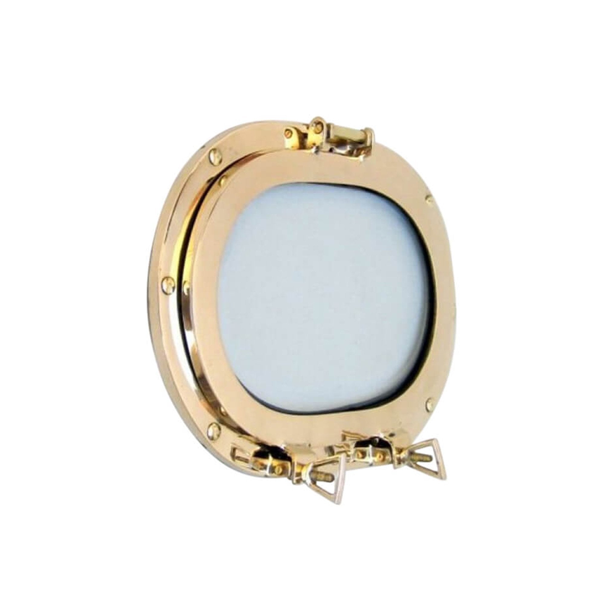 MR 48601 - Brass Porthole Oblong with Glass, 12"