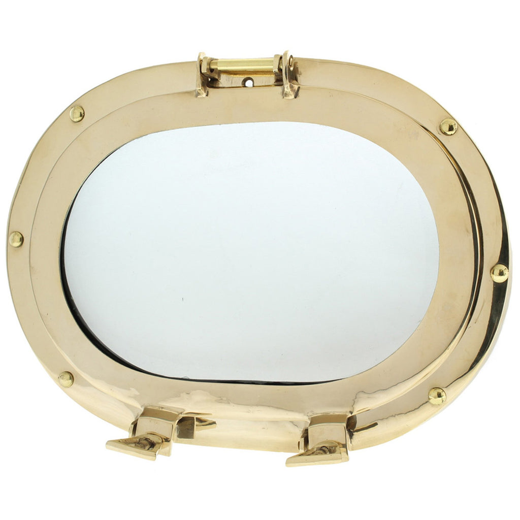 MR 48601 - Brass Porthole Oblong with Glass, 12"